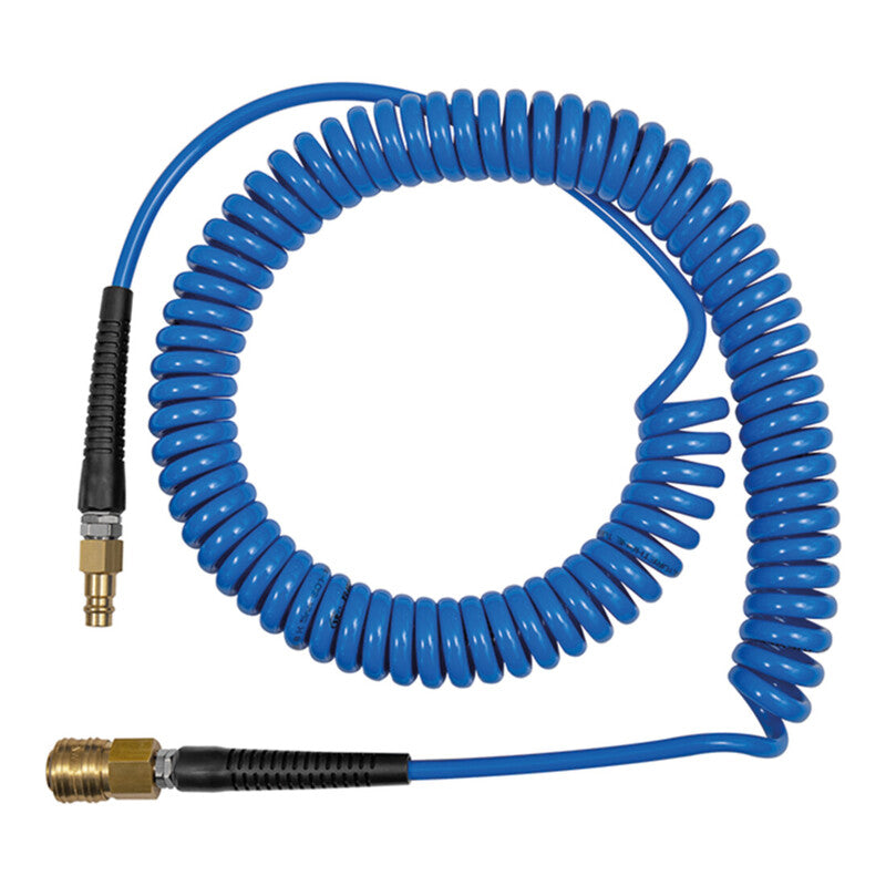 Riegler Spiralschlauch-Kupplung-Set PU Schlauch-Ø 12x8mm 3m Handtuchheizkörper - 4047322633284