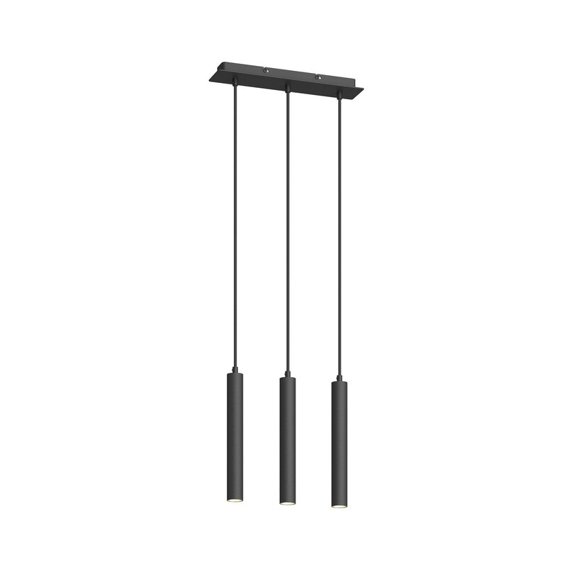 Arcchio Pendelleuchte Hängelampe LED Franka schwarz Aluminium lang - 4251096568653