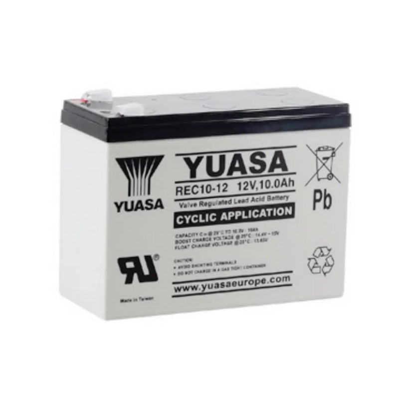 Yuasa REC10-12 VRLA Batterie Bleiakku 12V 10Ah wiederaufladbar 3,2kg kompakt - 2050010687669
