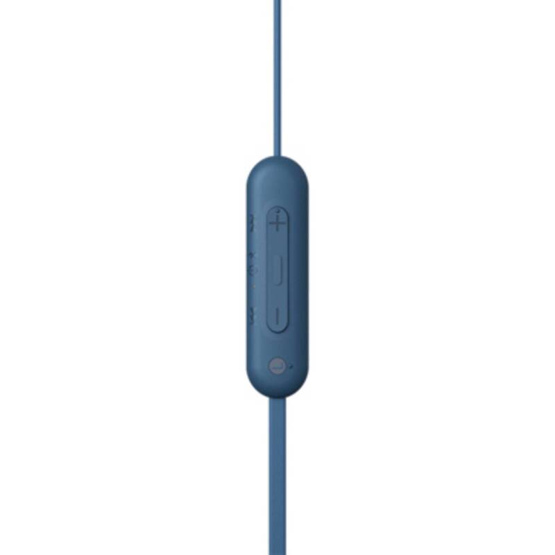 Sony In Ear Headset WI-C100 Bluetooth Stereo Klang-Personalisierung Blau 25h - 4548736133945