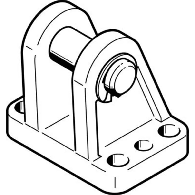Festo Lagerblock LBG-63-R3 Korrosionsbeständig Stahl 580g Temperaturbereich - 4052568264383