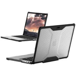 B-Ware UAG MacBook Pro 14  Case M5 2026 M4 2024 M3 2023 Pro/Max Chip Rugged Military Grade Laptop Cover  Plyo Translucent Clear Ice