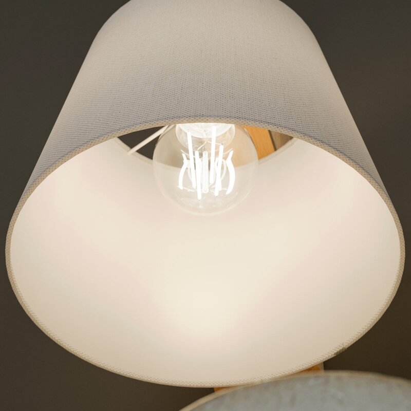 Euluna Wandleuchte Sweden mit Holzgestell eiche rustikal Wandlampe Lampe Leuchte - 4251911789331