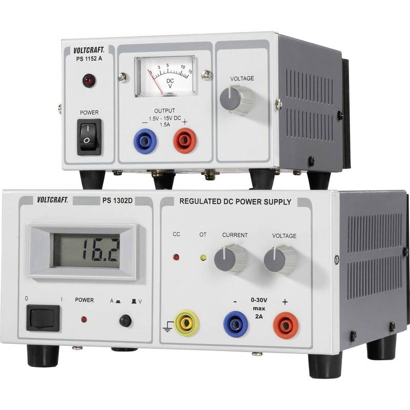VOLTCRAFT PS-1302 D Netzgerät 0-30V 0-2A 60W einstellbar Desktop schwarz - 4016138522822