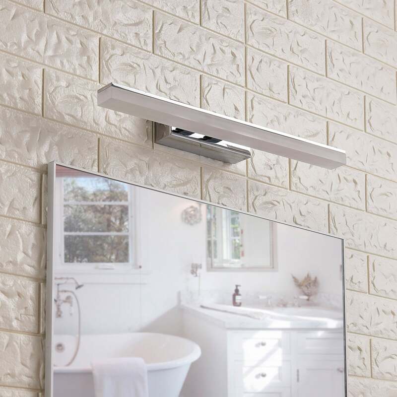 Lucande Julie LED-BadWandleuchte Badleuchte Badlampe Lampe länglicher Form Chrom - 4251096530513