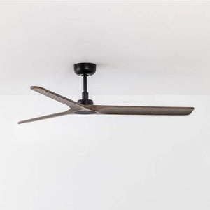 B-Ware FARO BARCELONA Deckenventilator Heywood schwarz Holz dunkel Ventilator Lampe