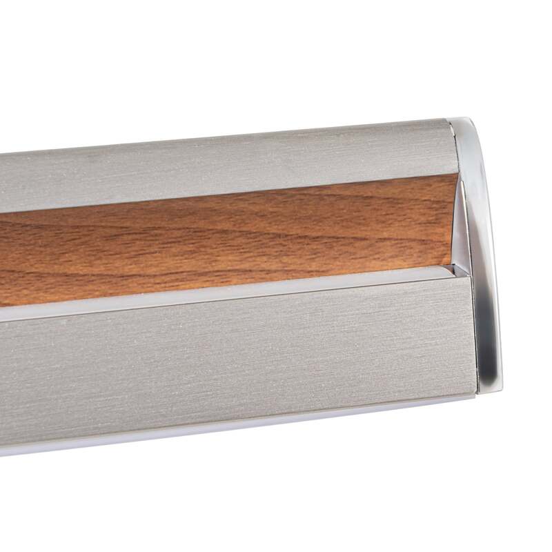 Lucande Hängeleuchte Pendelleuchte Lutana LED dimmbar rosegold Holz 101cm - 4255830903274