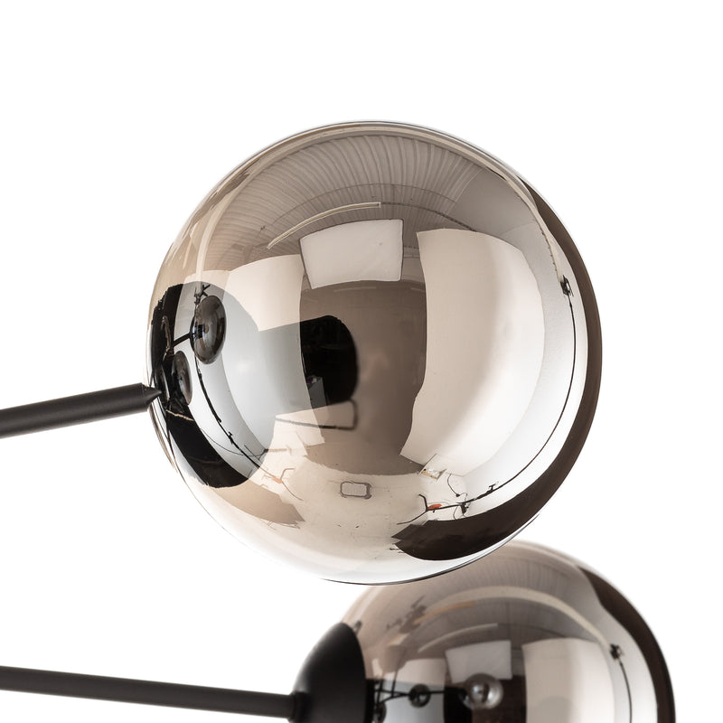 EMIBIG LIGHTING Deckenleuchte Lampe Glassy Glas graphit schwarz LED Leuchte E14 - 5901738919105