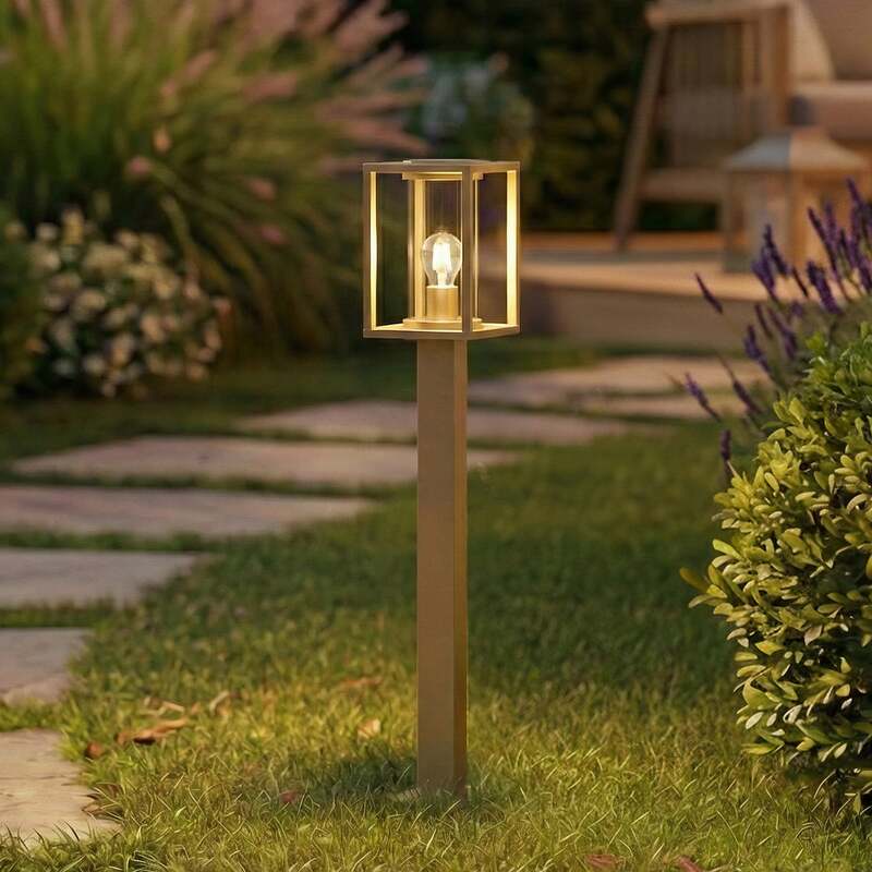 Lucande Wegeleuchte Ferda LED Gartenleuchte Pollerleuchte dimmbar braun 100cm - 4255830907012