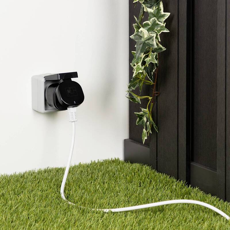 Smartwares 2 Funksteckdosen Set Steckdosenschalter Mini Fernbedienung Außen IP44 - 8711658435169