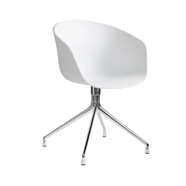 Hay About A Chair AAC 20 Esszimmerstuhl Küchenstuhl Stuhl Aluminium poliert weiß - 4250298743998