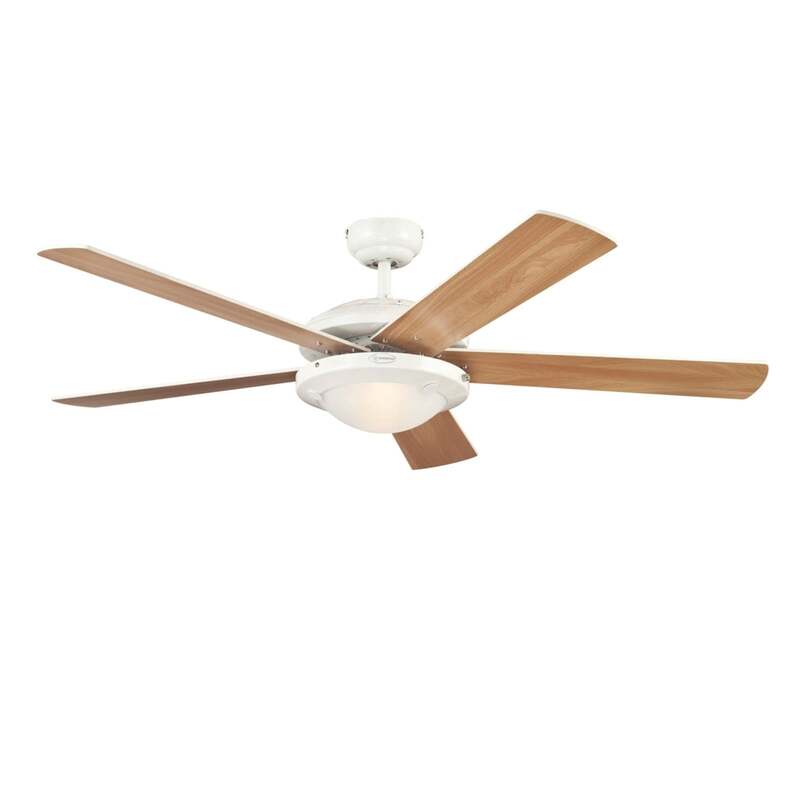 Westinghouse Deckenventilator Comet 2 Holz leise Ventilator mit Licht Ø132cm 80W - 4895105600769