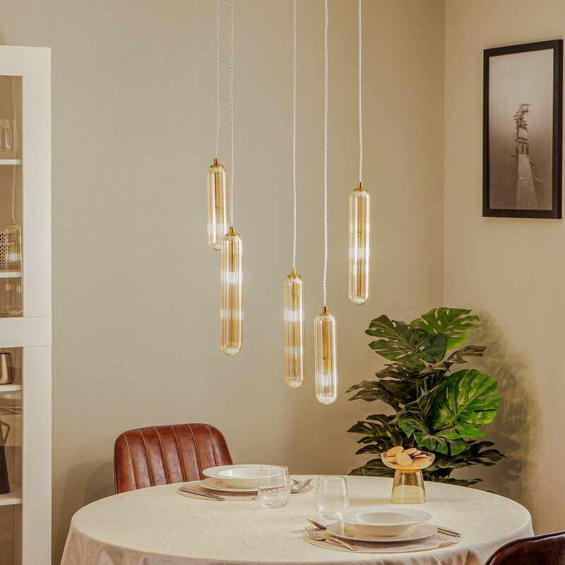 Lucande Freylin Hängeleuchte Hängelampe Leuchte Lampe Pendelleuchte Pendellampe - 4251911778564