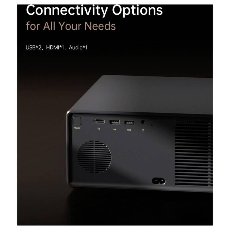 Wanbo Beamer tragbar X5 Pro 1100 ANSI-Lumen Full HD WLAN Smart System schwarz - 6970885351068