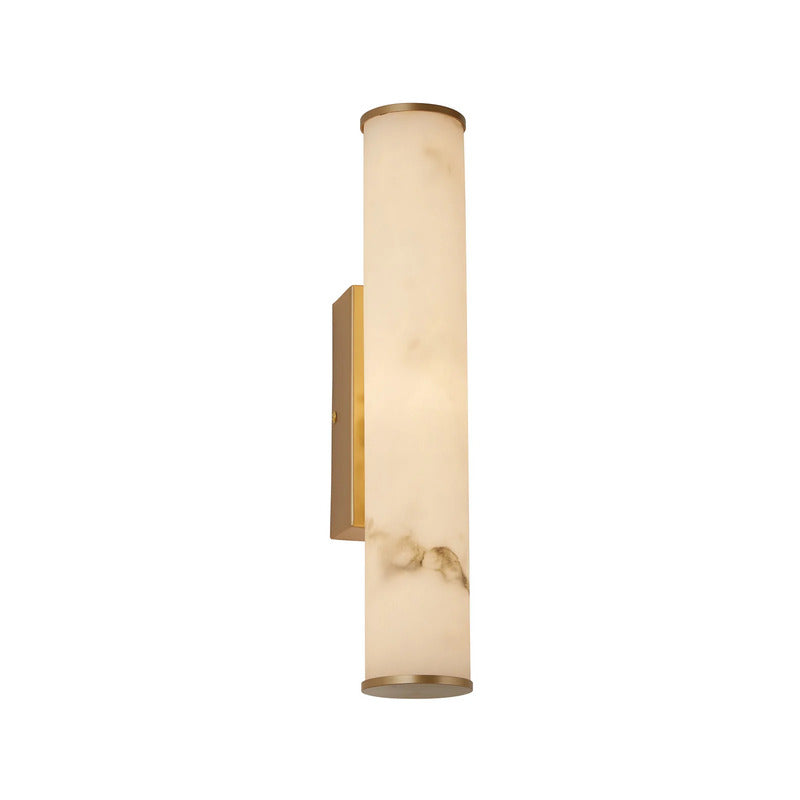 Searchlight LED Bad-Wandlampe Wales dimmbar gold marmoriert 35cm Stahl Resin - 5053423301198