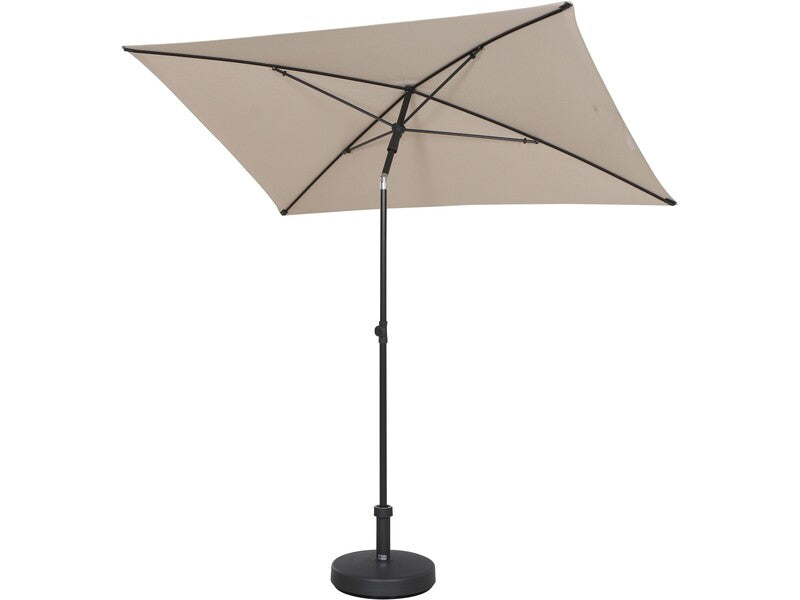 Siena Garden Gartenschirm City 210cm x 140cm Natur Sonnenschirm mit - 4055938415750