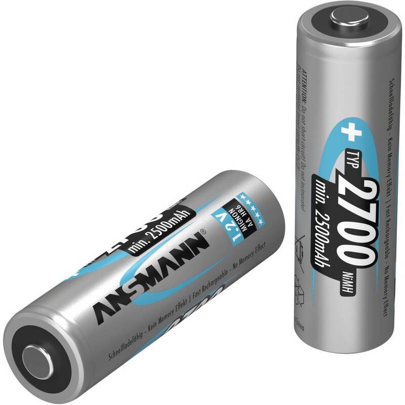 Ansmann NiMH Akku Mignon AA Typ 2700 wiederaufladbar 6er Sparpack 1,2 Volt - 4013674066032
