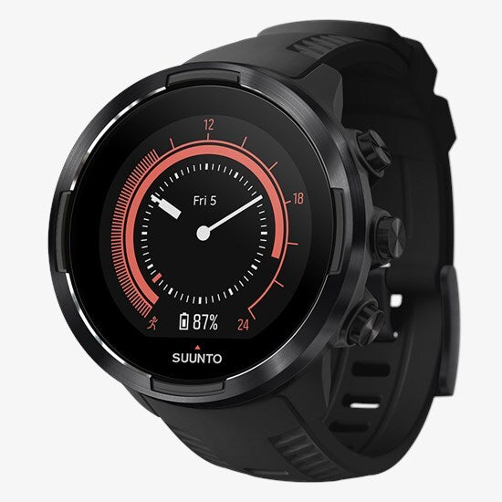 SUUNTO 9 All Black Smartwatch GPS Uhr Laufuhr  Fitnesstracker Sportuhr schwarz - 6417084500212