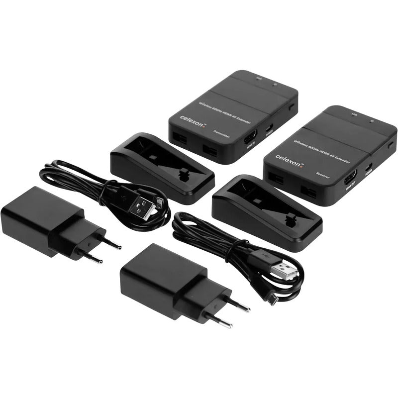 Celexon HDMI Funkübertragung WHD30M 4K Sender Empfänger Schwarz 500g kompakt - 4260094736735