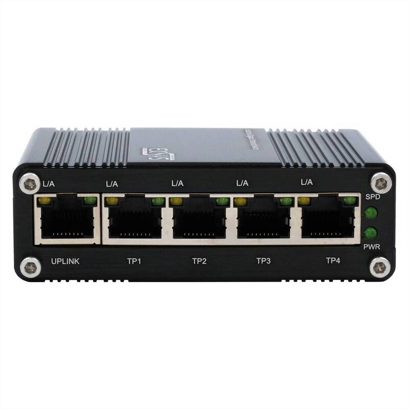 EXSYS Netzwerk Switch Verteiler Ethernet Switch Gigabit Industrie 6 STÜCK - 4718359620201