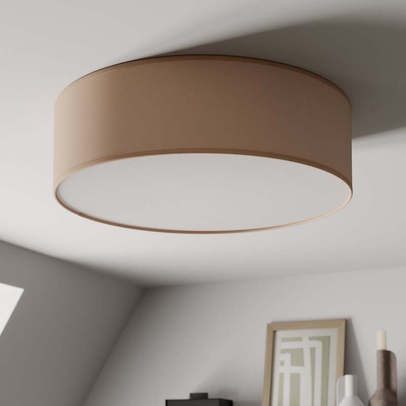 TK-Lighting Deckenleuchte Rondo LED Lampe dimmbar beige Ø45cm 4-flammig Metall - 5901780544300