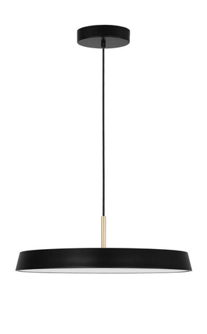 B-Ware Nova Luce Pendelleuchte Hängeleuchte VETRO LED Schwarz Warmweiß 120x50 cm 35 W
