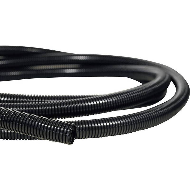 HellermannTyton Wellrohr Schutzschlauch Polypropylen 11,8 mm Schwarz 20 Meter - 2050001311689