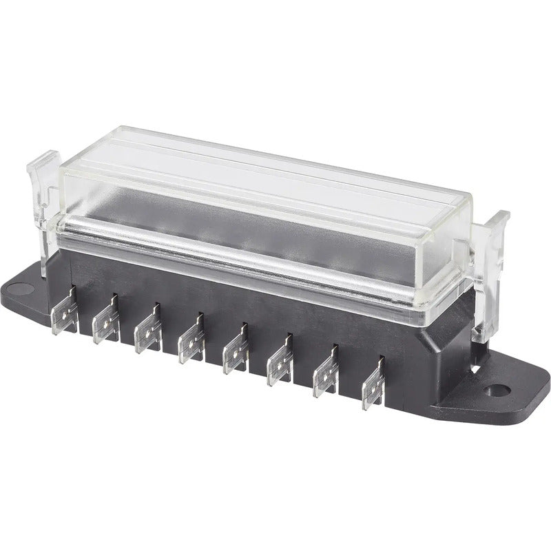 ESKA Kfz Flachsicherungs-Halter 8 Pole Standard 30A Clip-Deckel 120x28x37mm - 4026736031497