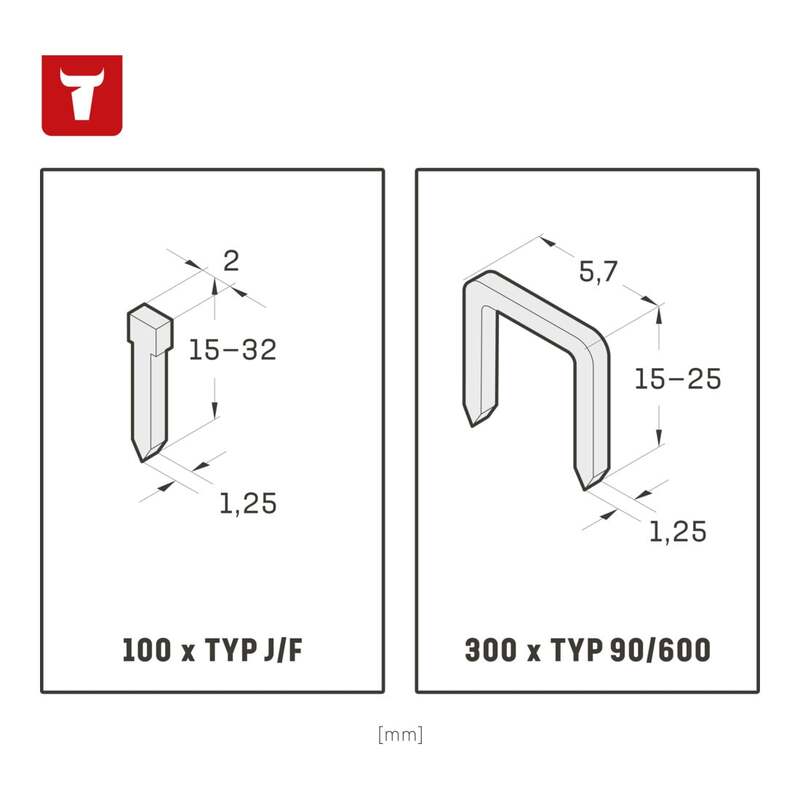 STIER Elektro-Kombi-Tacker TK-18 230V Nagler Tacker Handtacker 400 Nägel Klammer - 4251709612032