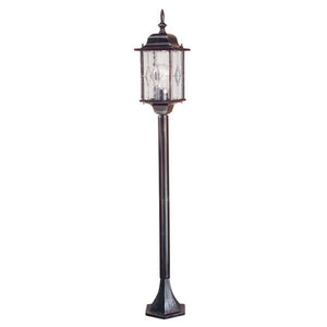 B-Ware Elstead Wegeleuchte Gartenleuchte Wexford Laterne schwarz silber Metall Glas LED