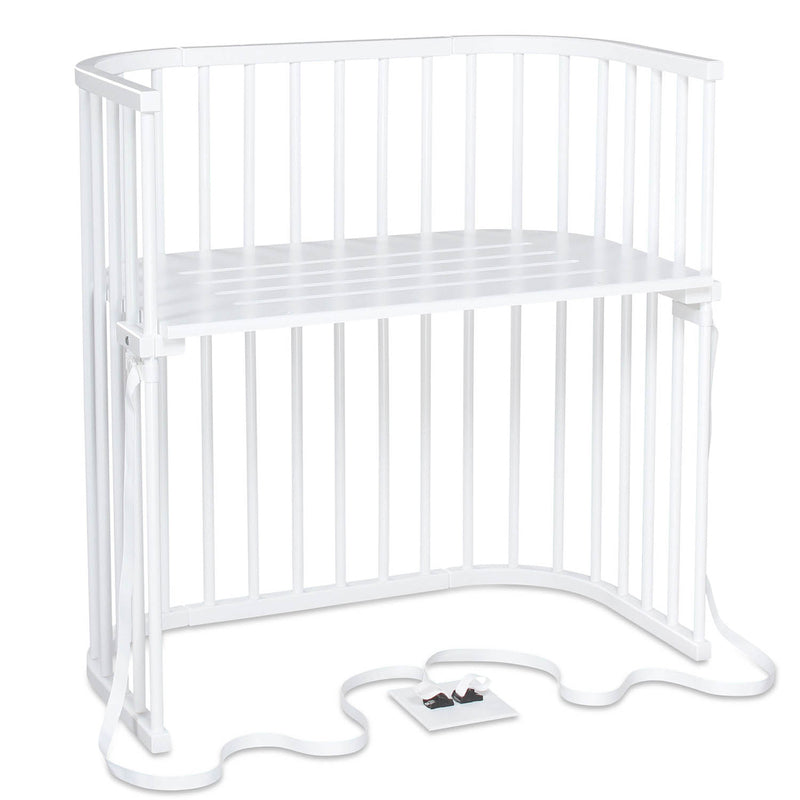 Babybay Baby Beistellbett Babybett Boxspring Liegefläche 51 x 89 cm Buche weiß - 4260095222459