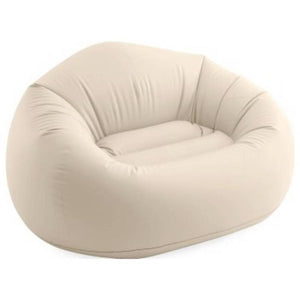 B-Ware Intex Sessel Stuhl aufblasbar Sitzmöbel Beige Innen Beanless Bag Chair 137x74 cm