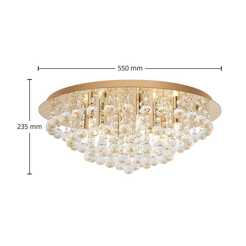 Lindby Gillion Deckenlampe Hängelampe Deckenlicht Wohnzimmerleuchte G9 8-flg 953 - 4251096590050