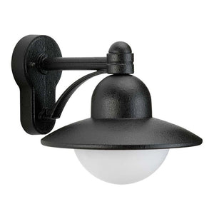 B-Ware Albert Leuchten Wandleuchte Wandlampe Yarai Landhausstil schwarz Aluminium Glas