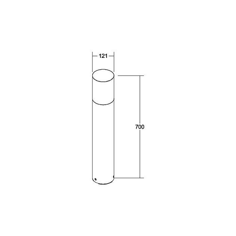 BRUMBERG Wegeleuchte Gartenleuchte Cooquee LED Pollerleuchte Aluminium IP65 70cm - 4251433950103