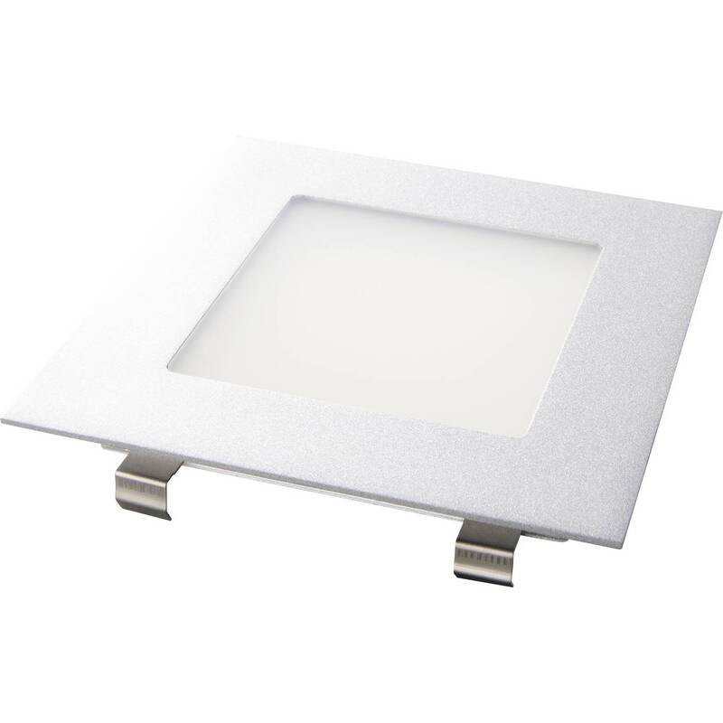 Heitronic Einbauleuchte LED 3.5W warmweiß quadratisch Edelstahl 2700K IP20 95lm - 4002940276350