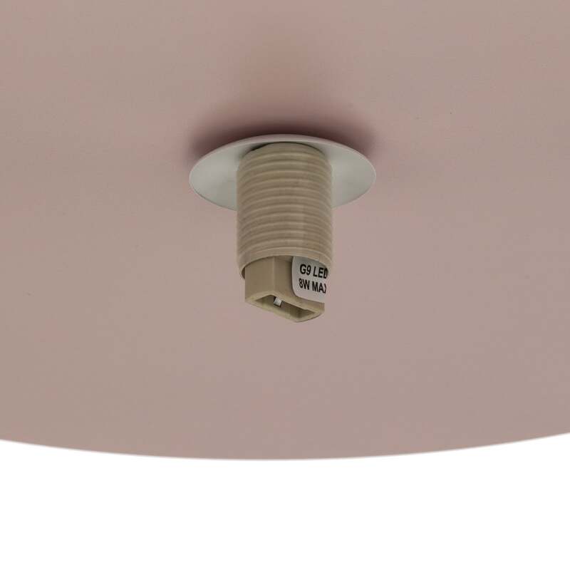 TK Lighting Deckenleuchte Cloud rosa 3-flammig LED Lampe dimmbar Glas 51cm - 5906135114474