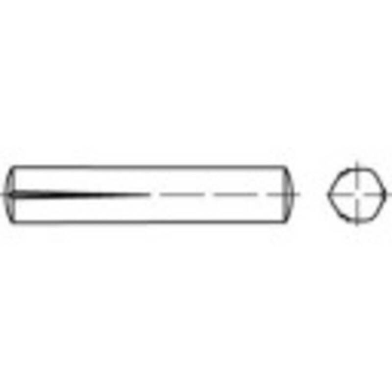 Toolcraft Paßkerbstift 12mm x 50mm Stahl 25 Stück Befestigungsstifte DIN 1472 - 4053199201907