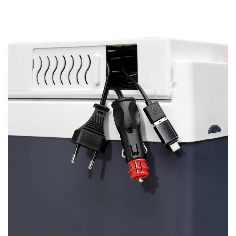 ZORN Kühlbox Z 32 LNE 30L mit Heizfunktion USB-A/-C und Tasche Weiß/Schwarz - 4251702501173