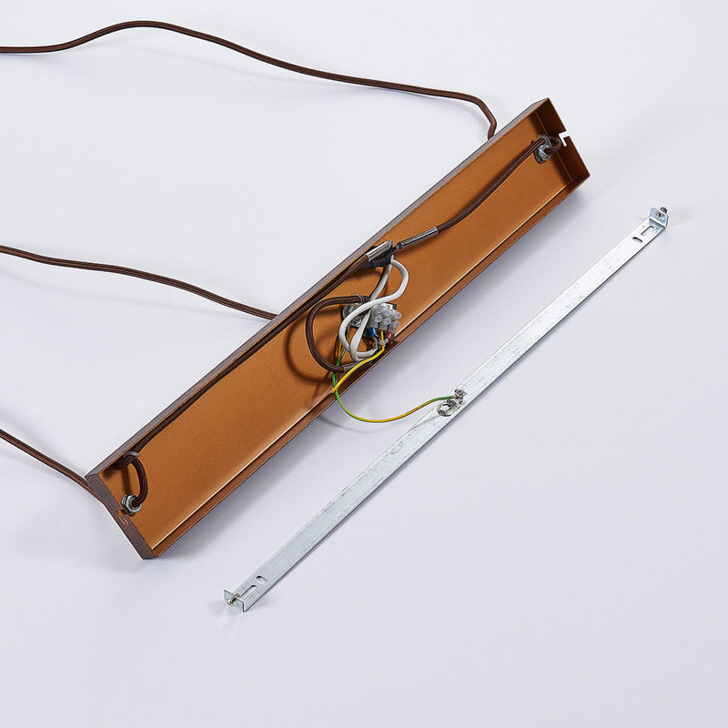 Lindby Pendelleuchte Hängeleuchte Millina LED Lampe dimmbar rostbraun 70cm 3-flg - 4251096551570
