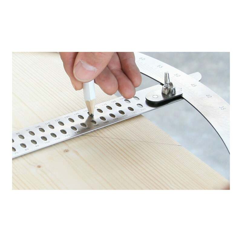 hedue Anreißgerät Alpha M900d Buchenholzschmiege rostfrei Handwerkzeug Set 500mm - 4012589779099