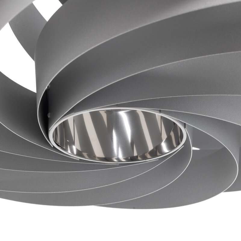 Euluna Deckenleuchte Vento aluminiumfarben Ø 60 cm Metall Deckenlampe Lampe Spot - 4251911799880