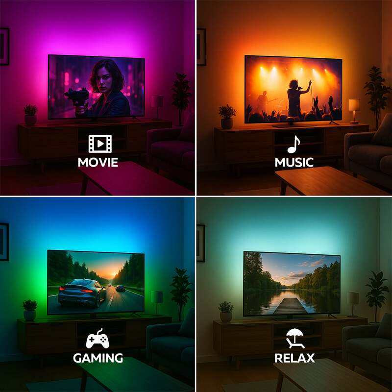 Calex Smart HDMI Sync Box Set RGBW mit LED-Streifen 250cm dimmbar weiß schwarz - 8712879164678