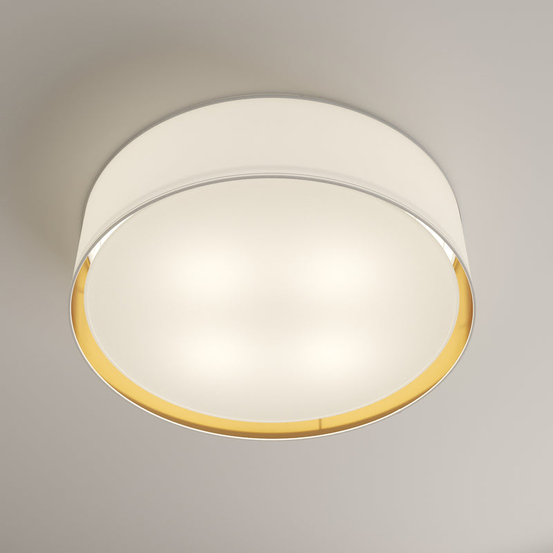 TK-LightingDeckenleuchte Bilbao LED Lampe dimmbar weiß gold Ø60cm 17cm Höhe - 5901780534332