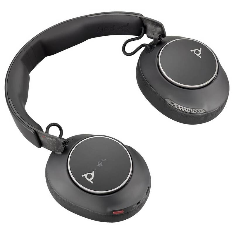 HP Voyager Kopfhörer Headset Over Ear Musik Surround Schwarz Bluetooth USB - 0196786453274