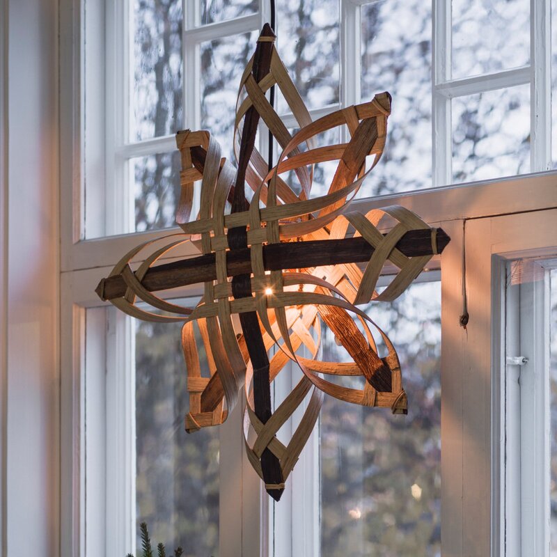 PR Home Hängelampe Pendelleuchte Rattanlampe Ø82cm Naturmaterial SIEHE TEXT - 7330976115778