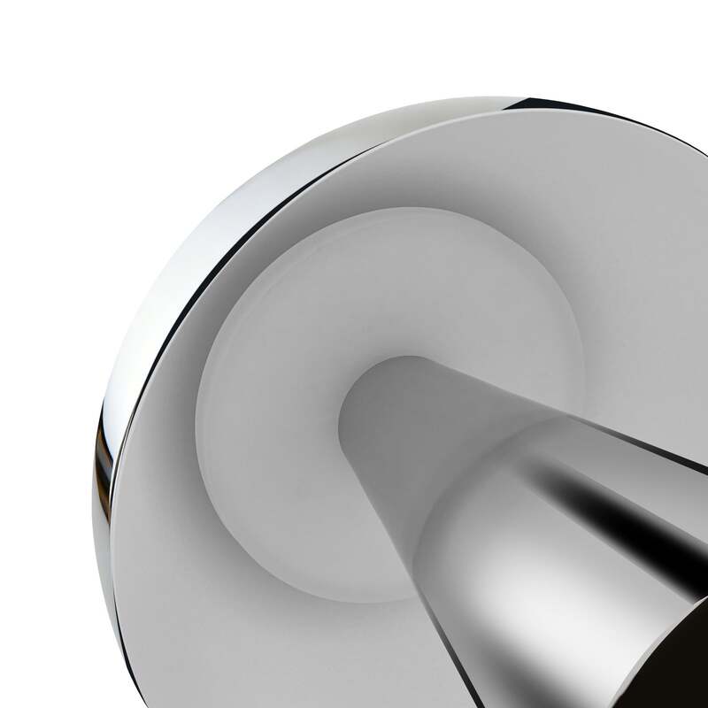 Lindby LED-Akkutischlampe Nevijo chrom Ø20cm USB dimmbar Touch-Dimmer - 4255830905575