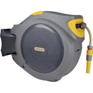 B-Ware Hozelock Gartenschlauchaufroller 40m Schlauch Aufroller grau gelb Kunststoff