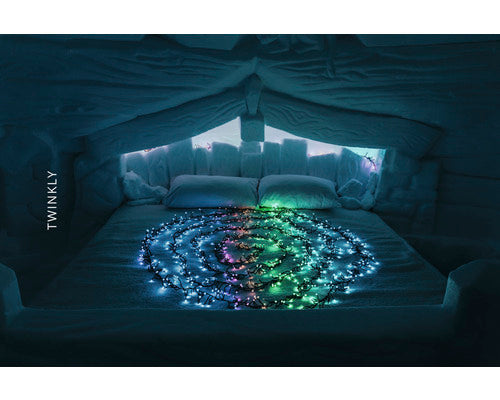 Twinkly LED Lichterkette Clusterlicht 6m 400 LEDs App Steuerung bunt kaltweiß - 8056326672799