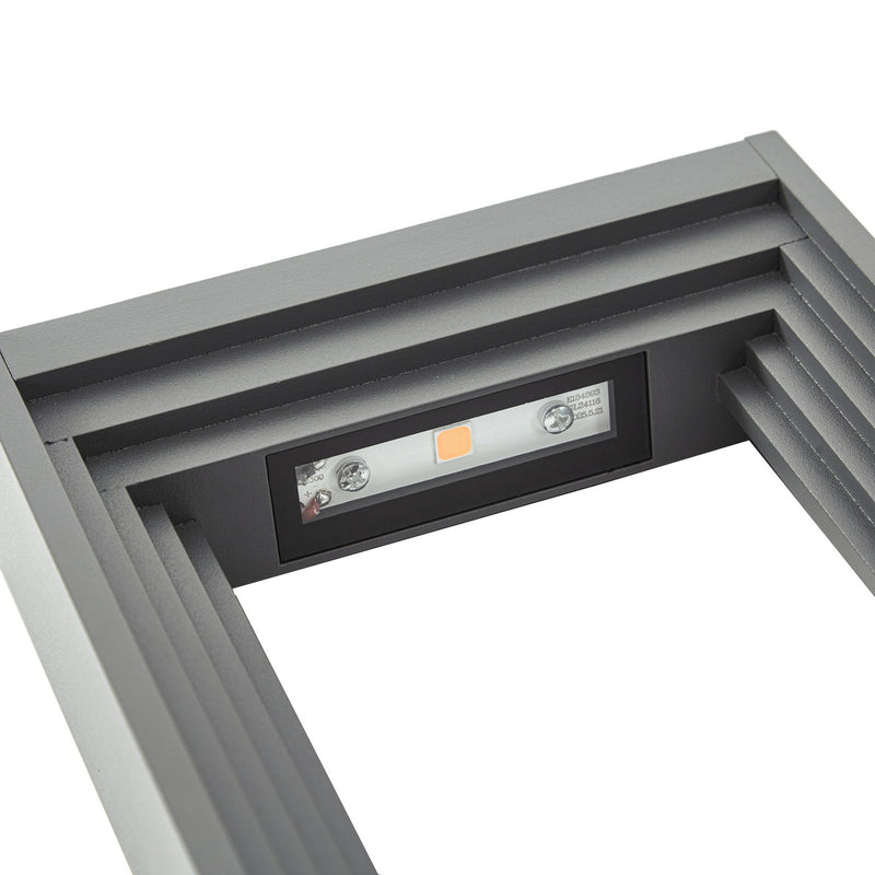 Lucande Wegeleuchte Gartenleuchte Ashkan LED Pollerleuchte anthrazit 60cm IP65 - 4255830911095